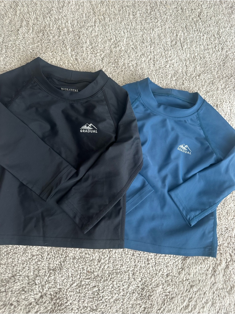 Gradual Kids' Long Sleeve Swim Rashguard - Black & Blue